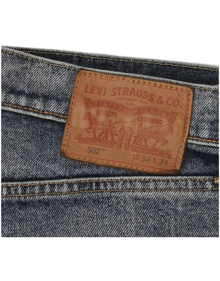Levi's Herren 502 Denim Shorts W34 Große blaue Baumwolle