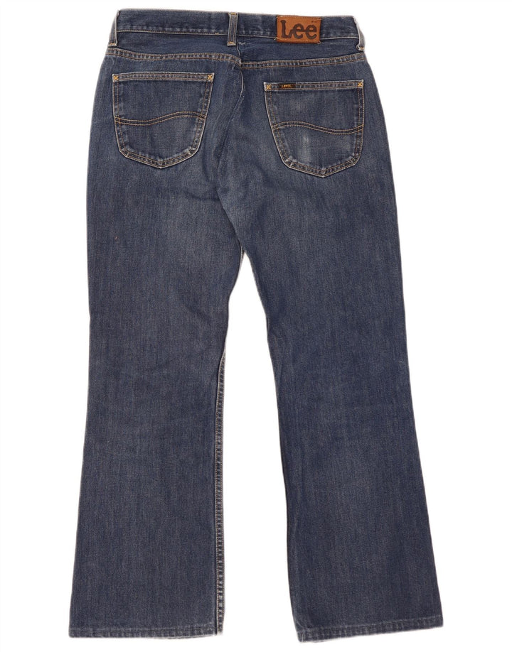 Lee Herren Denver Bootcut Jeans W33 L29 Navyblau Baumwolle