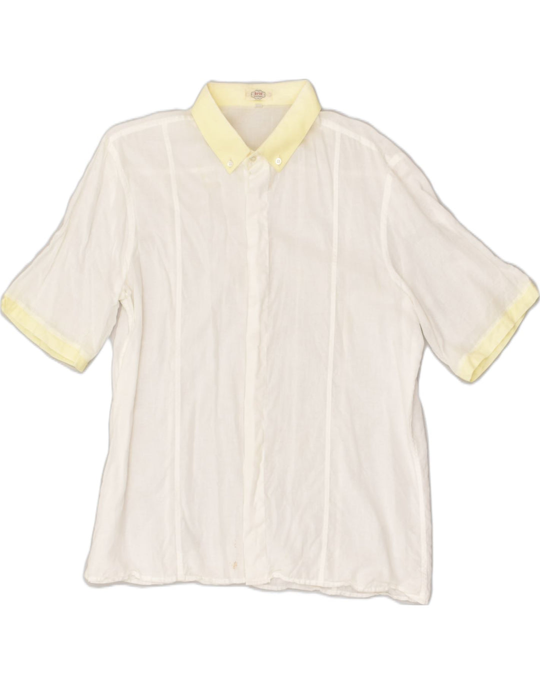 VINTAGE Mens Short Sleeve Shirt Size 43 Large White | Vintage Vintage | Thrift | Second-Hand Vintage | Used Clothing | Messina Hembry 