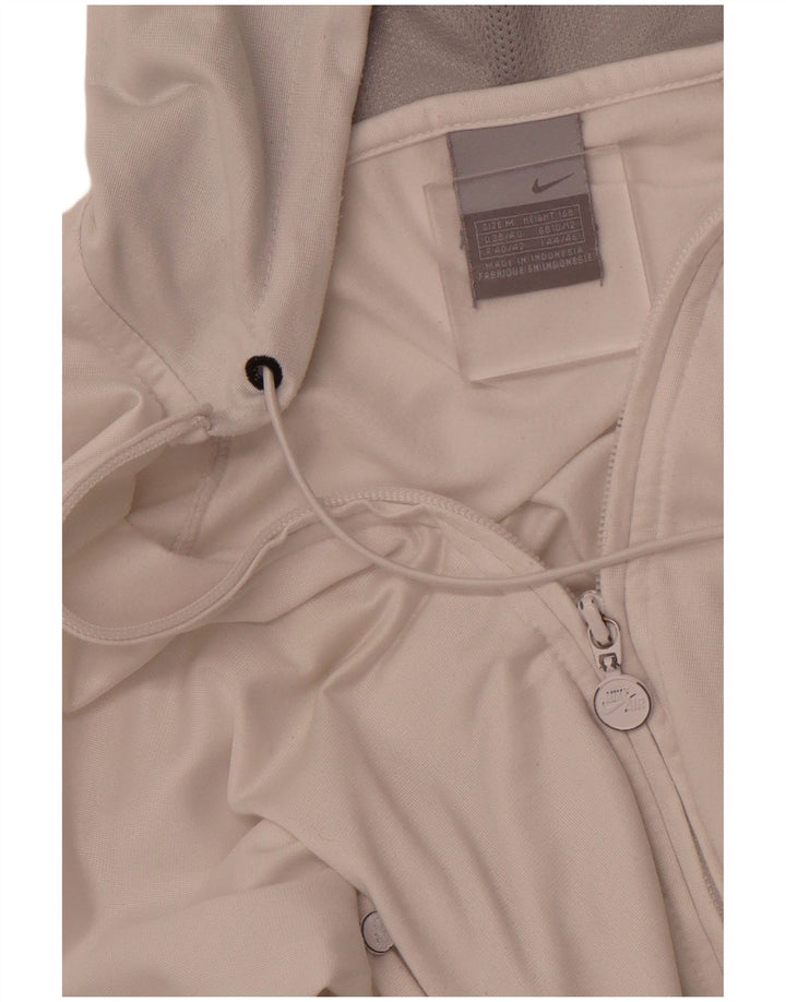NIKE Damen-Kapuzenpullover mit Reißverschluss, Gr. 10/12, mittelweiß