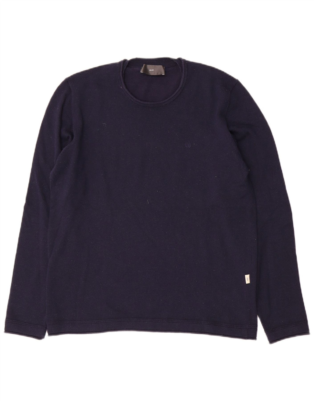 Liu Jo Herren-Pullover mit Rundhalsausschnitt, Größe S, Marineblau