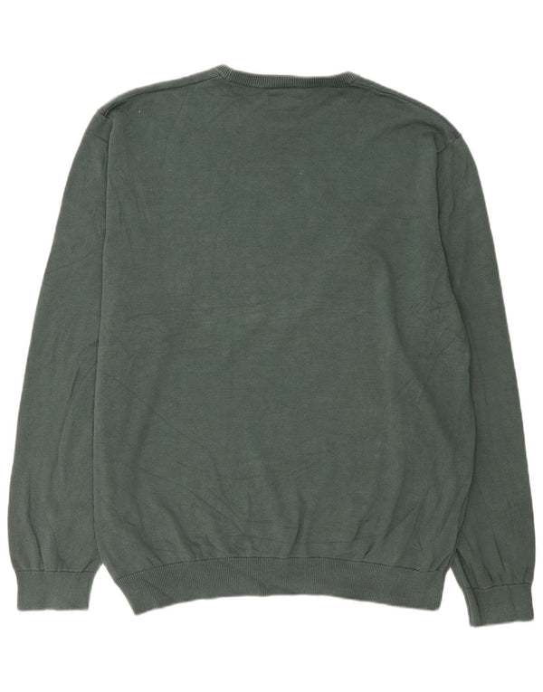 Marks & Spencer Herren-Pullover mit grafischem Rundhalsausschnitt, 3XL, Grün, Weihnachten