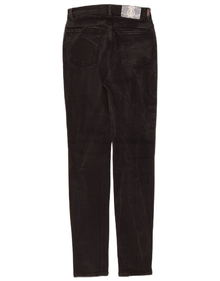 Trussardi Damen Straight Jeans W26 L31 Schwarze Baumwolle