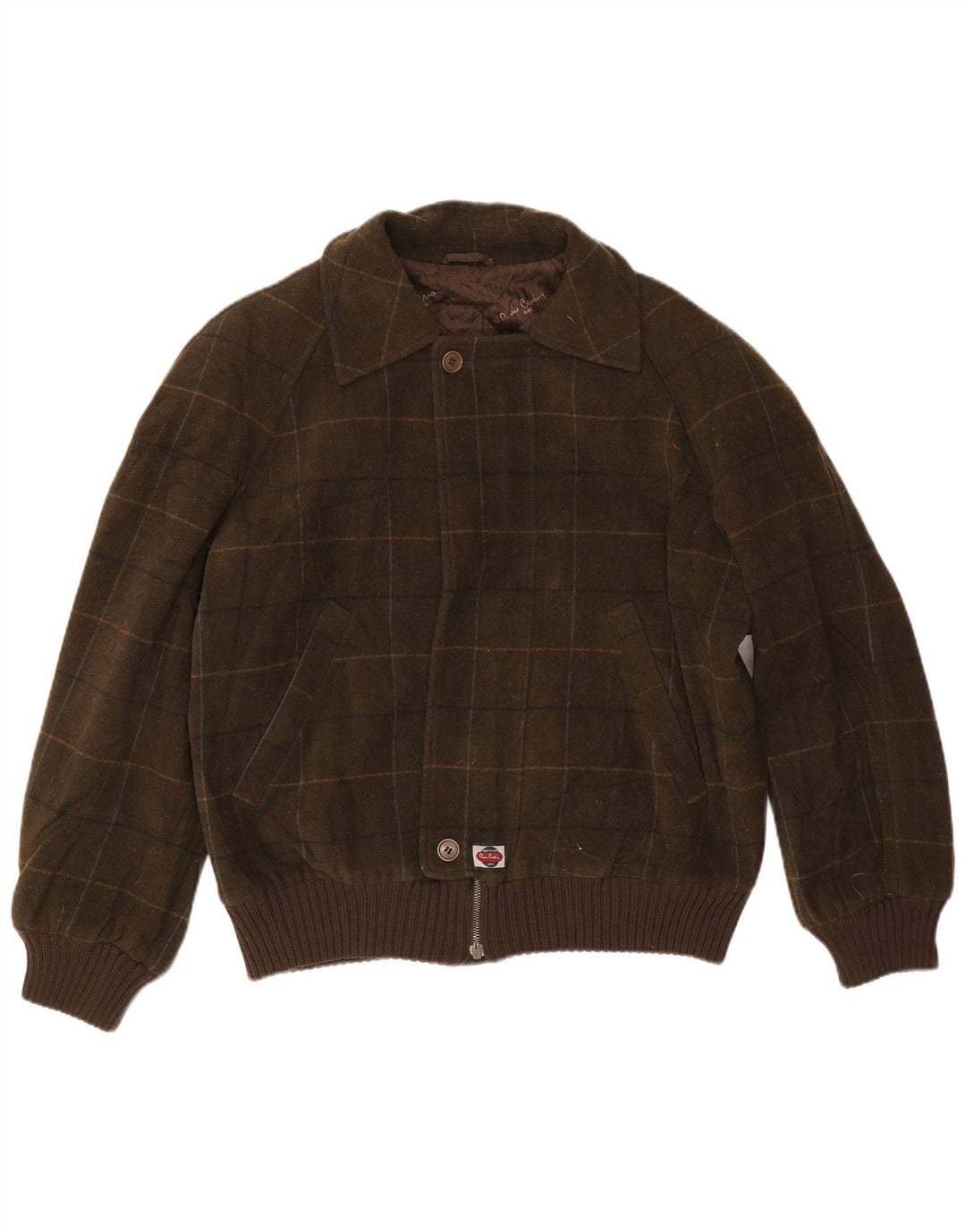 Pierre Cardin Herren Bomberjacke UK 42 XL Khaki Check
