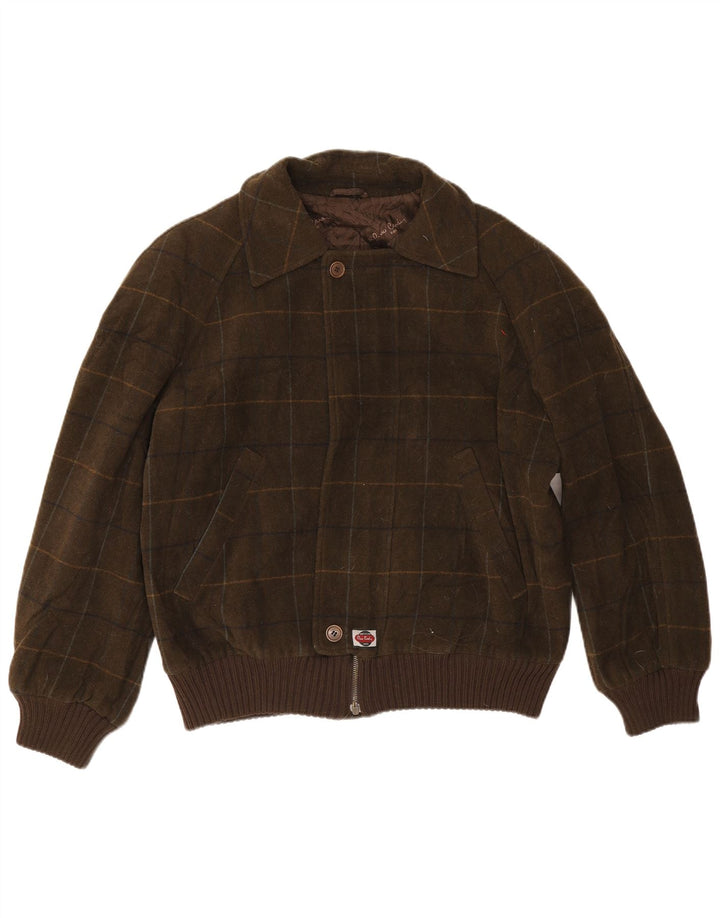 Pierre Cardin Herren Bomberjacke UK 42 XL Khaki Check
