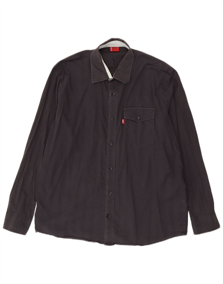 Levi's Herrenhemd XL aus grauer Baumwolle
