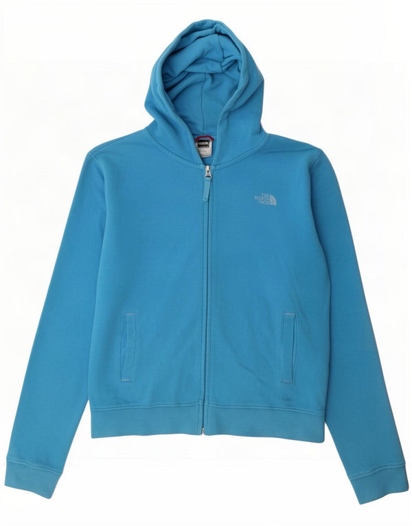 The North Face Mädchen-Kapuzenpullover mit grafischem Reißverschluss, 14–15 Jahre, XL, blaue Baumwolle