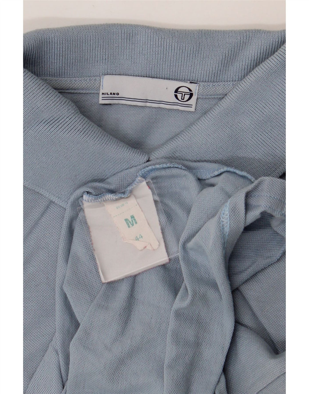 SERGIO TACCHINI Womens Sleeveless Polo Shirt IT 44 Medium Blue Cotton Vintage Sergio Tacchini and Second-Hand Sergio Tacchini from Messina Hembry 