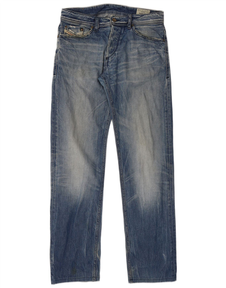Diesel Herren Koolter Straight Jeans W33 L34 Blaue Baumwolle