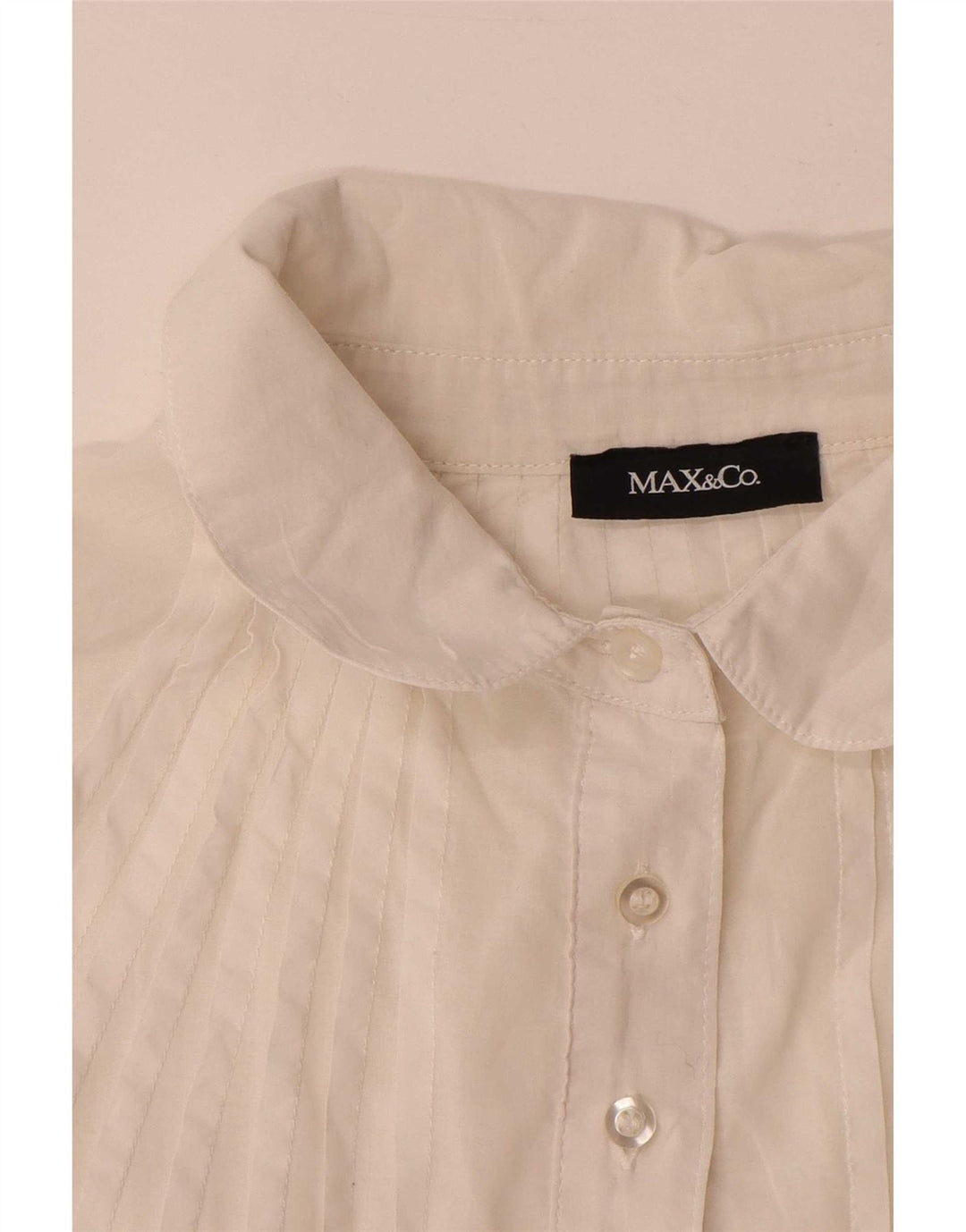 Max & Co. Damen Blusenoberteil UK 14 Large Weiß