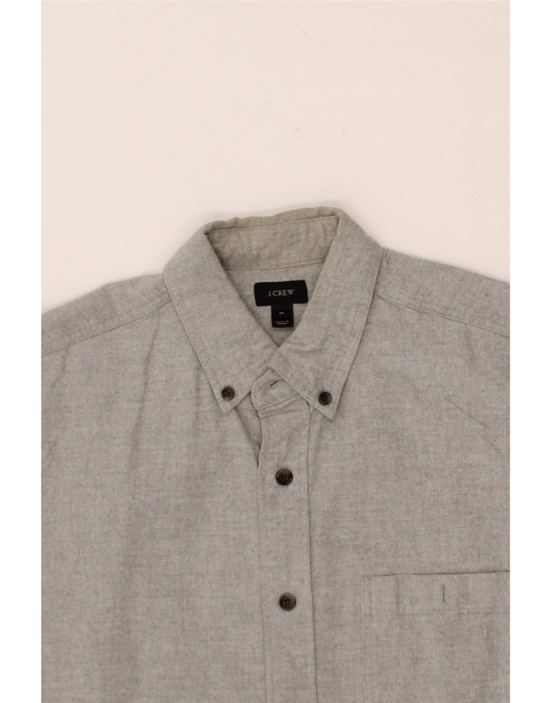 J. CREW Mens Shirt Medium Grey Vintage J. Crew and Second-Hand J. Crew from Messina Hembry 