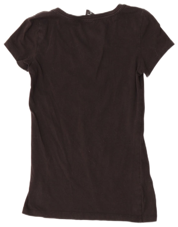 G-Star Damen T-Shirt Top UK 12 Medium Schwarz