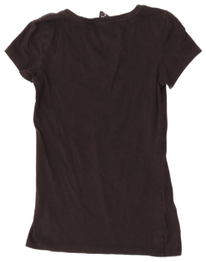 G-Star Damen T-Shirt Top UK 12 Medium Schwarz