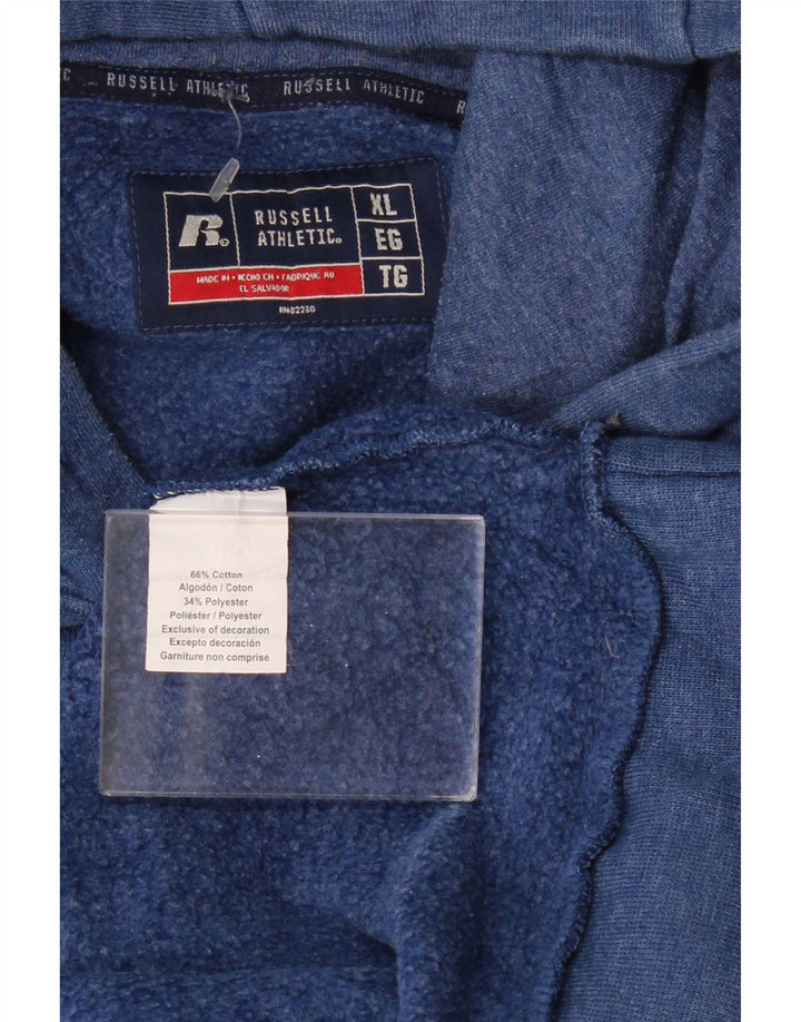 RUSSELL ATHLETIC Herren Kapuzenpullover XL Marineblau Baumwolle