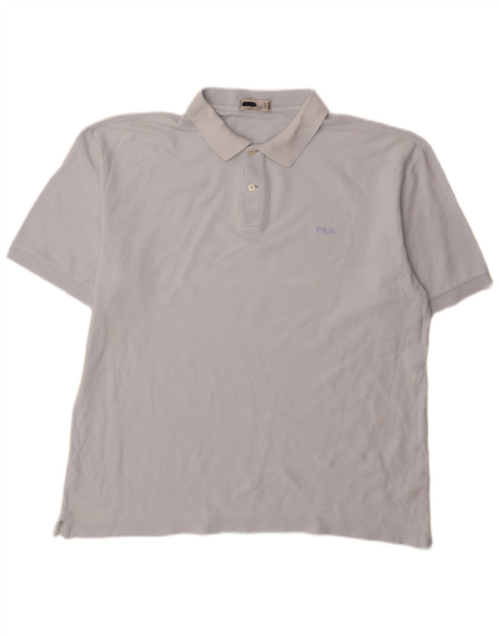 Fila Herren Poloshirt IT 54 XL Blau Baumwolle