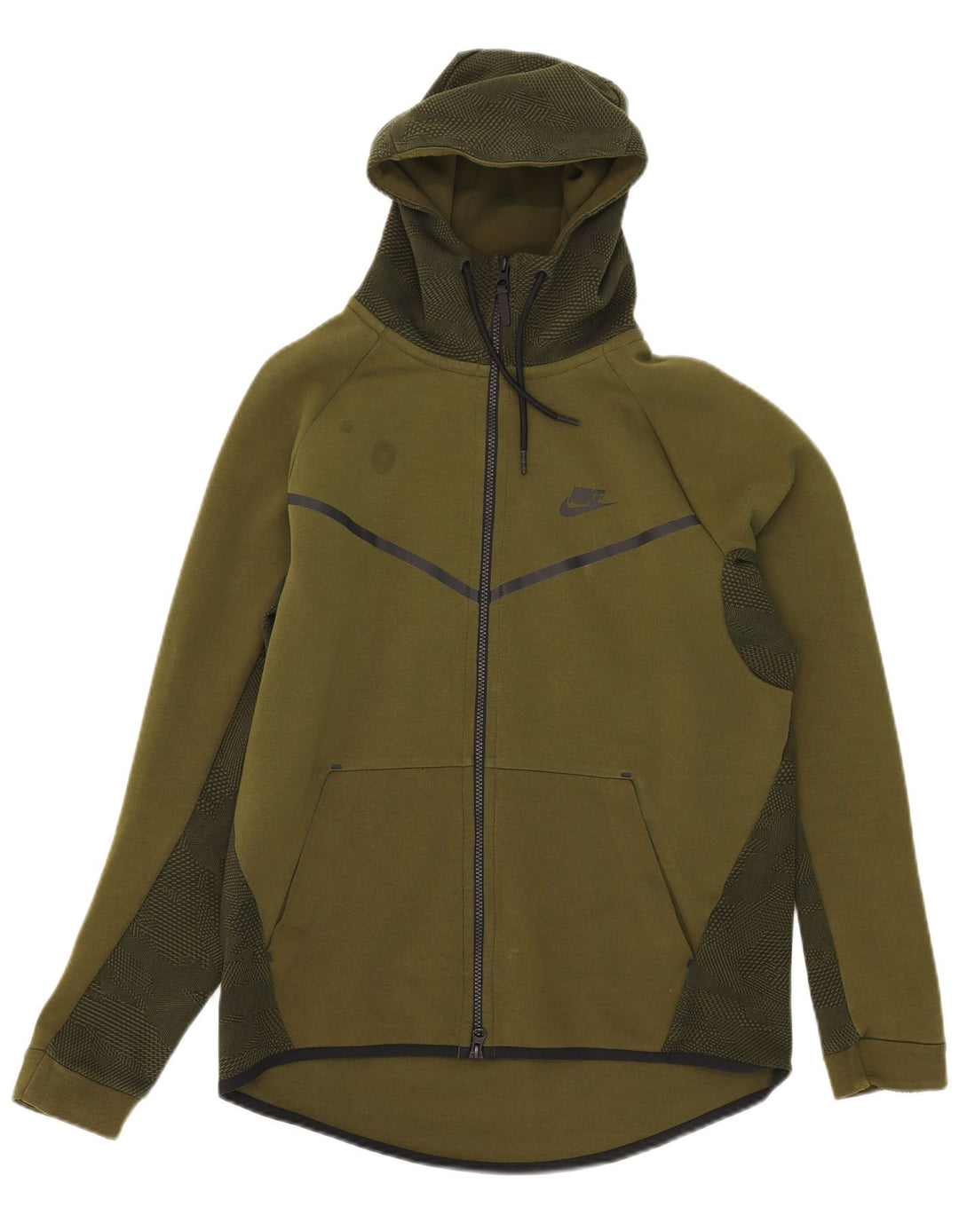 Nike Herren-Kapuzenpullover mit Reißverschluss, mittlere Khaki-Tarnung, Baumwolle