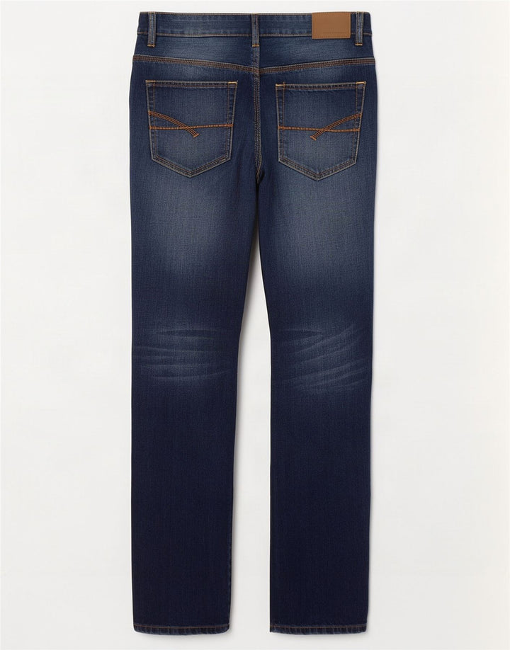 French Connection Herren-Jeans, reguläre Passform, gerade Passform, W34, L32, Marineblau, Baumwolle