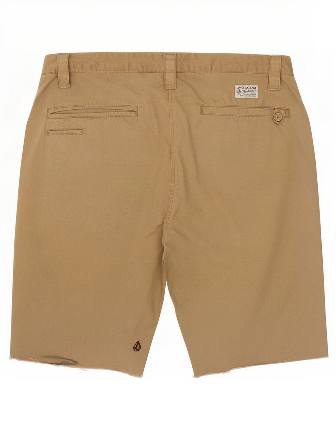 Volcom Herren Workwear Chino Shorts W34 Große braune Baumwolle