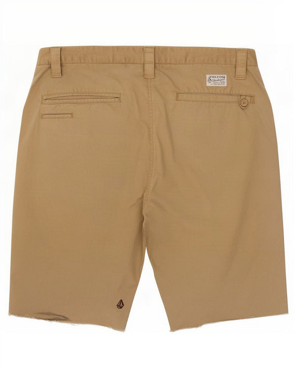 Volcom Herren Workwear Chino Shorts W34 Große braune Baumwolle