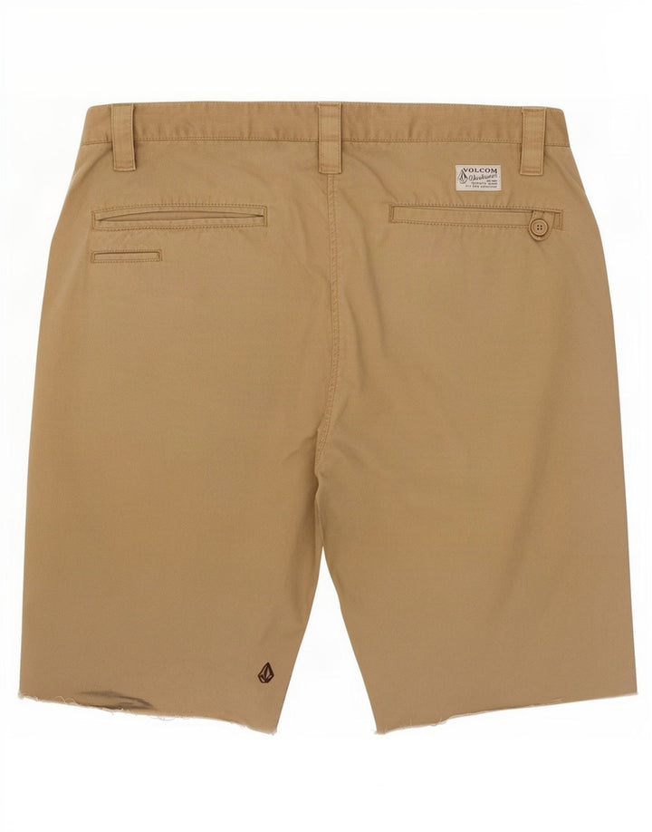Volcom Herren Workwear Chino Shorts W34 Große braune Baumwolle