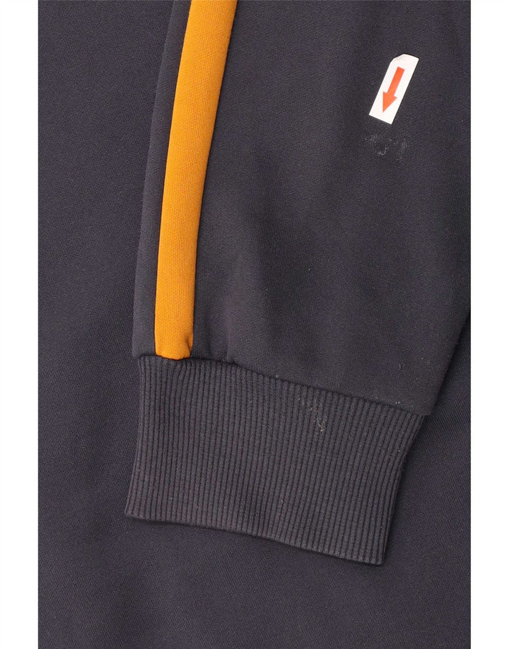 Puma Herren-Trainingsanzug-Top-Jacke, großes marineblaues Farbblock-Polyester