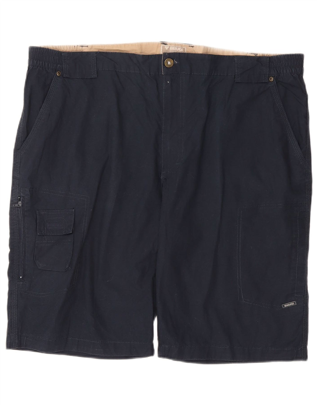 Brugi Herren Cargo Shorts 2XL W44 Marineblau Baumwolle