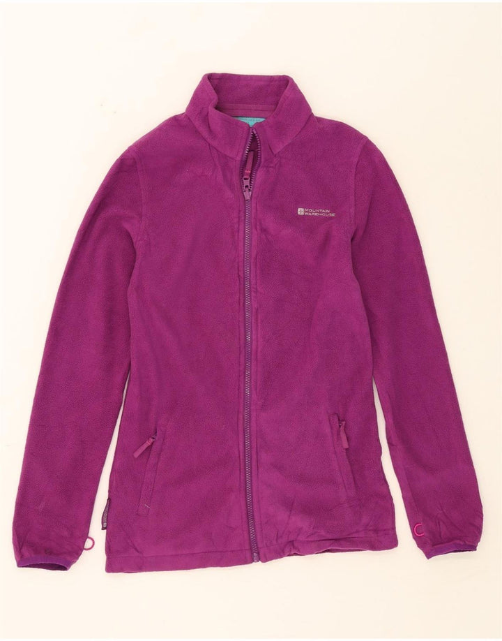 MOUNTAIN WAREHOUSE Girls Fleece Jacket 12-13 Years Purple Polyester Vintage Mountain Warehouse and Second-Hand Mountain Warehouse from Messina Hembry 