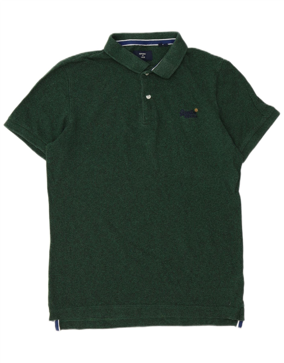 Superdry Herren-Poloshirt, große grüne Baumwolle