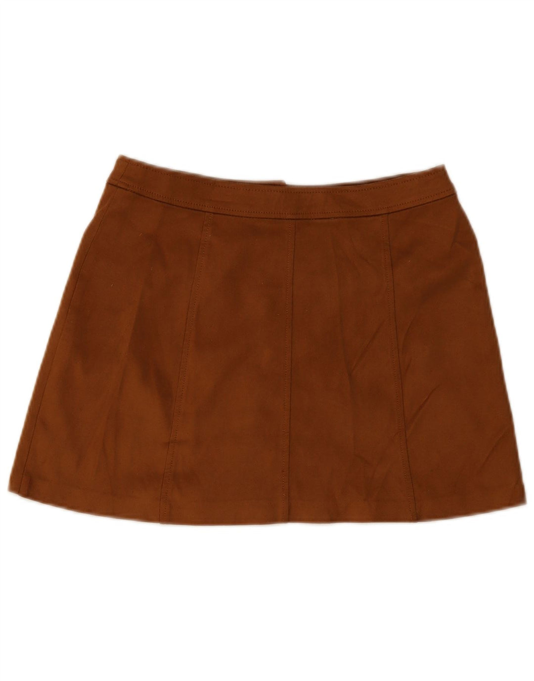 Zara Damen Minirock Medium W28 Braunes Polyester