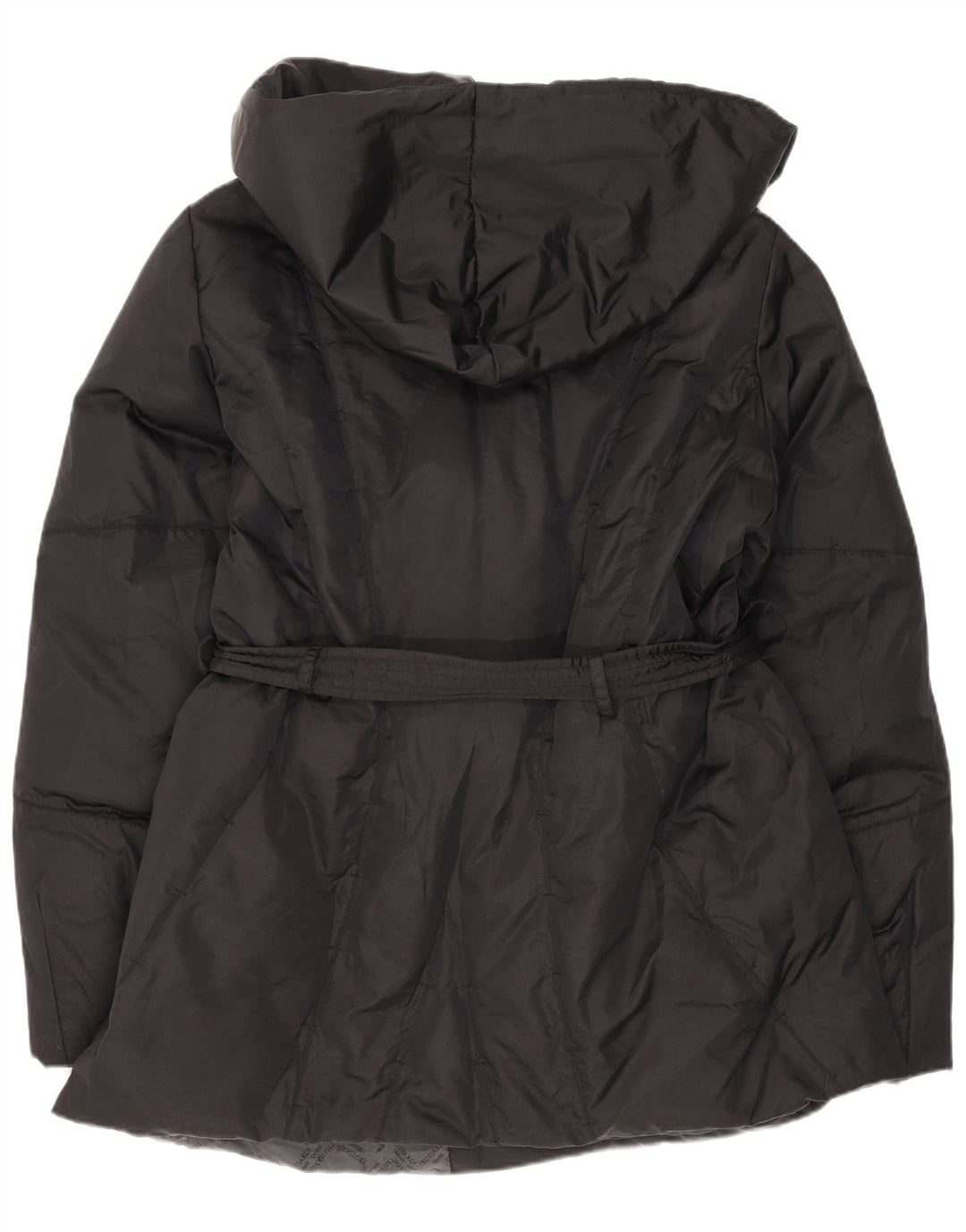 Trussardi Jeans Damen Wattierte Jacke mit Kapuze IT 48 XL Schwarz