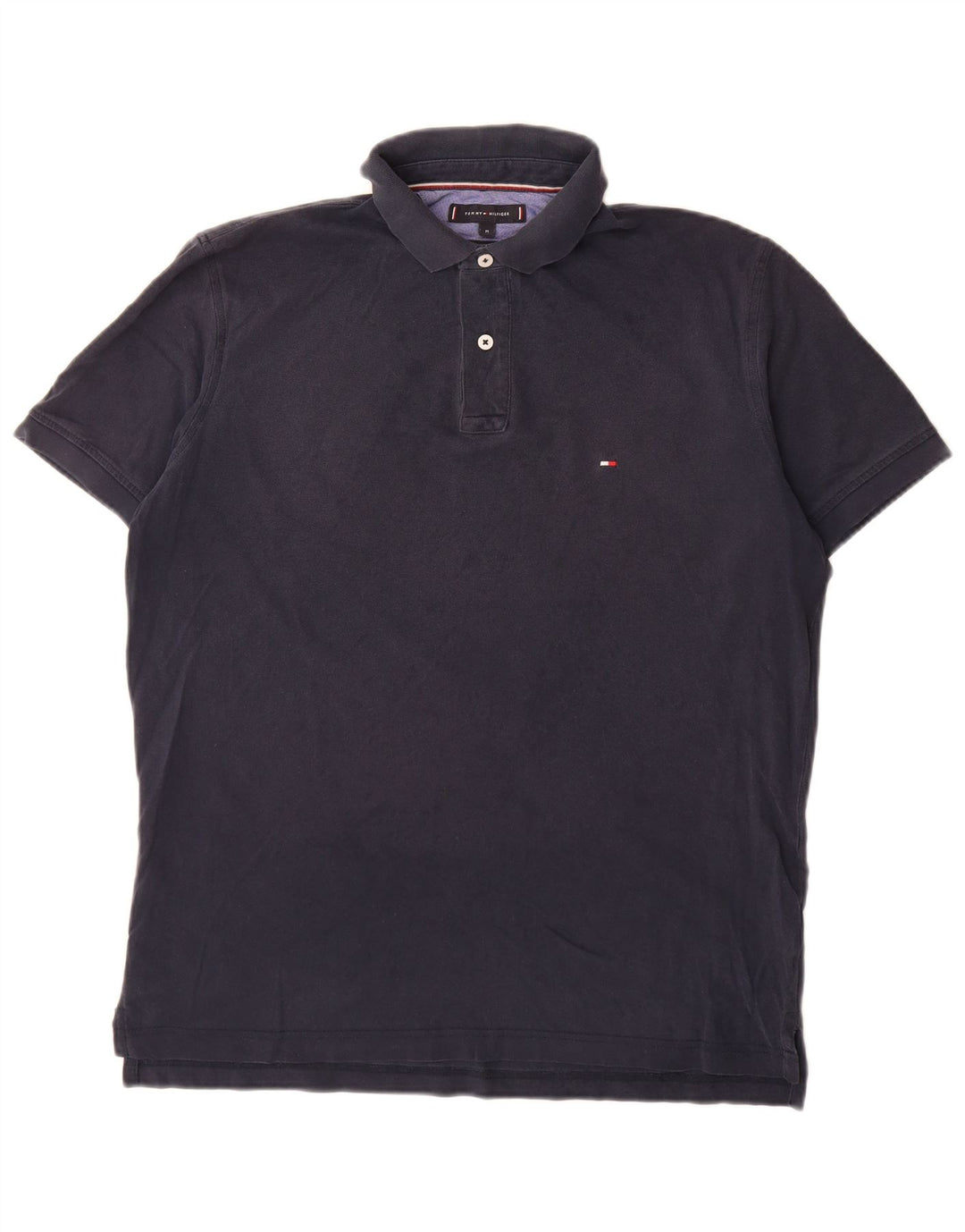 Tommy Hilfiger Herren-Poloshirt mit normaler Passform, mittleres Marineblau