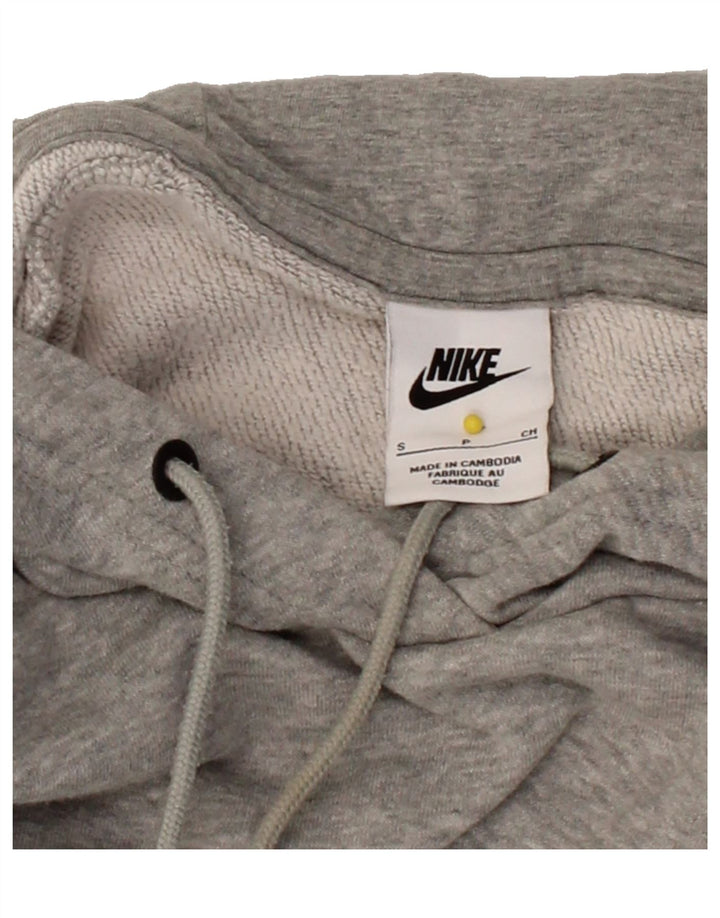 NIKE Womens Oversized Hoodie Jumper UK 10 Small Grey Cotton Vintage Nike and Second-Hand Nike from Messina Hembry 