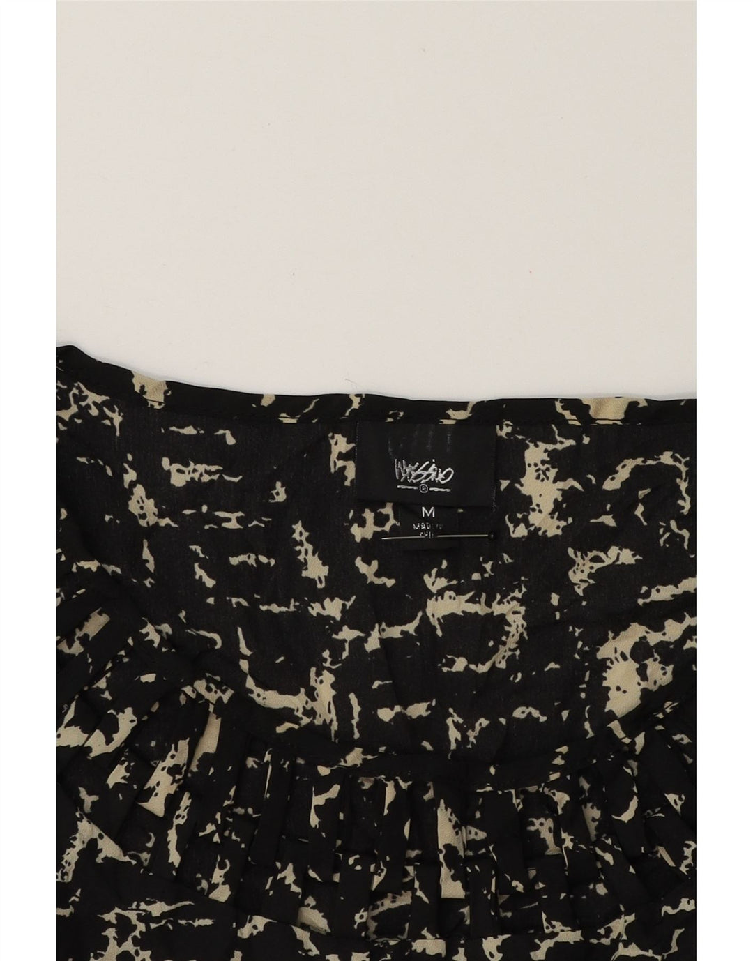 MOSSIMO Womens Abstract Pattern Basic Dress UK 14 Medium Black Polyester Vintage Mossimo and Second-Hand Mossimo from Messina Hembry 