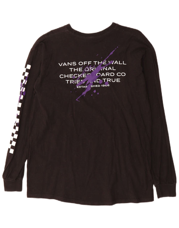 Vans Herren Off The Wall Classic Fit Graphic Top Langarm Large Schwarz