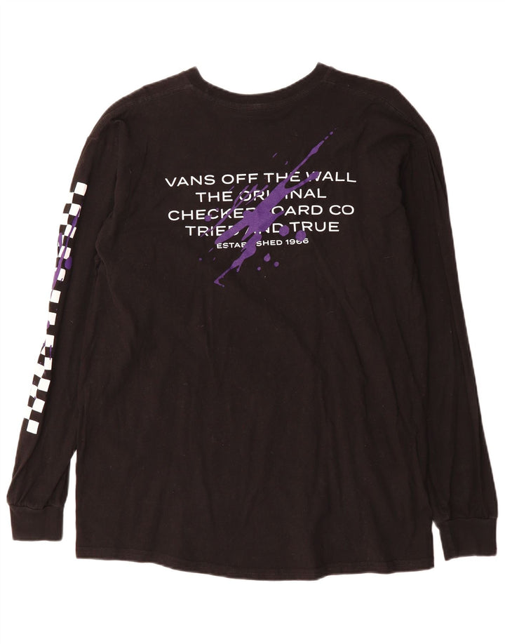 Vans Herren Off The Wall Classic Fit Graphic Top Langarm Large Schwarz