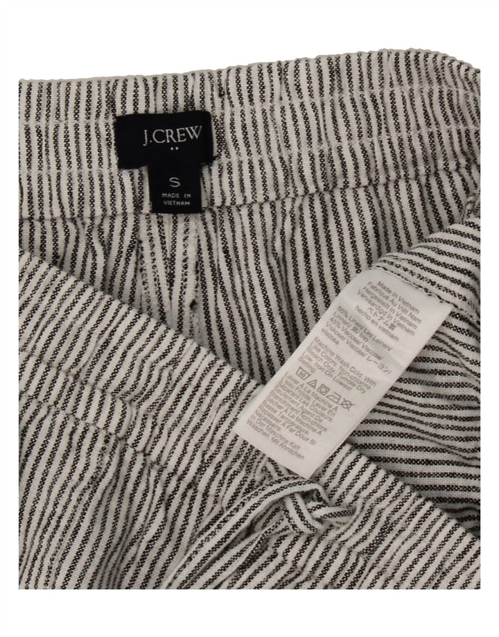 J. CREW Womens Casual Shorts Small W27 Grey Pinstripe Linen Vintage J. Crew and Second-Hand J. Crew from Messina Hembry 