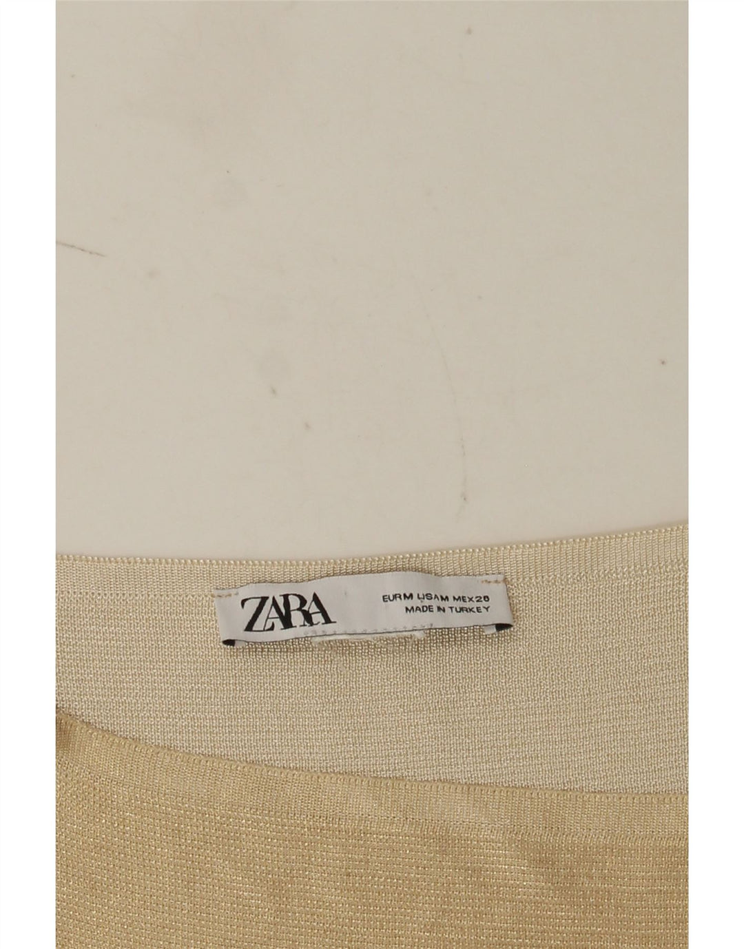 Zara Damen Crop Cami Top UK 12 Medium Beige