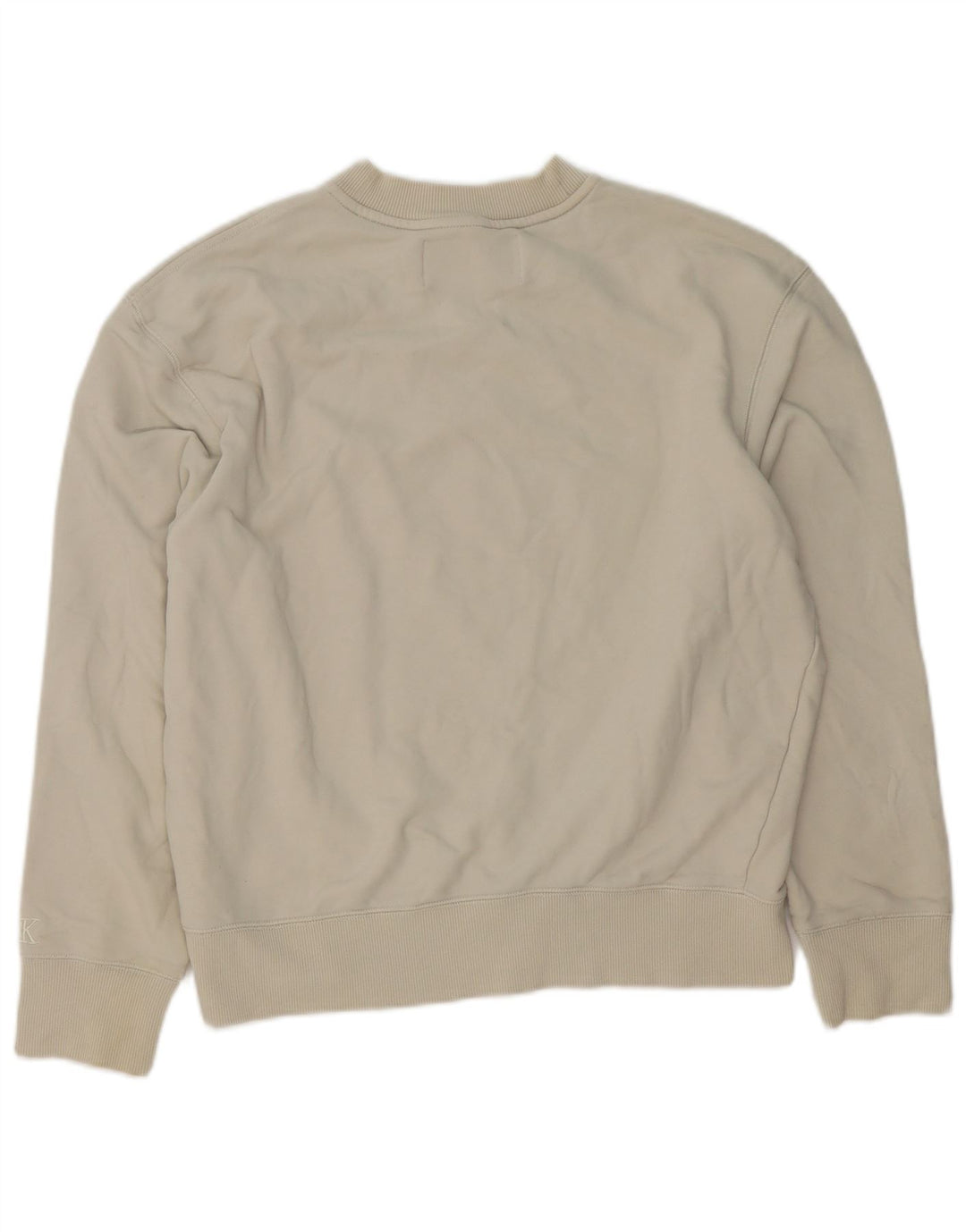 Calvin Klein Jeans Herren-Sweatshirt mit Grafik, Medium, cremefarbene Baumwolle