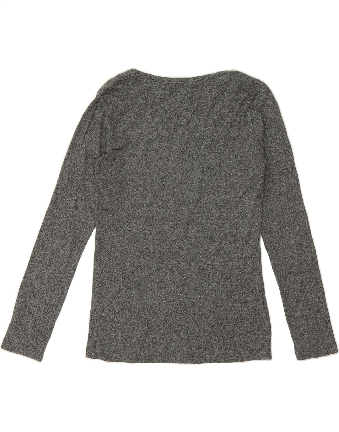 EDDIE BAUER Womens Top Long Sleeve UK 12 Medium Grey Cotton Vintage Eddie Bauer and Second-Hand Eddie Bauer from Messina Hembry 