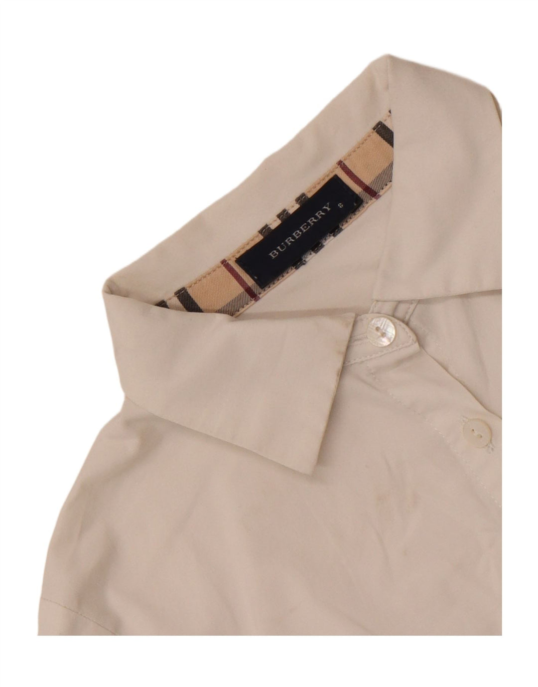 Burberry Mädchen-Hemd, 7–8 Jahre, Weiß