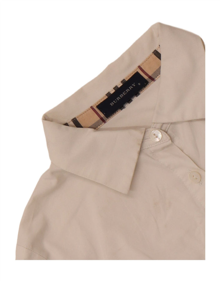 Burberry Mädchen-Hemd, 7–8 Jahre, Weiß