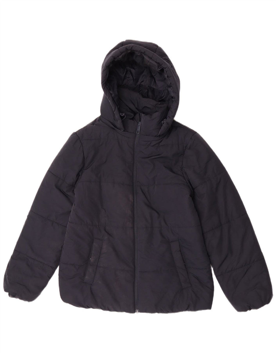 Marks & Spencer Wattierte Damenjacke mit Kapuze, UK 12, Mittelmarineblau