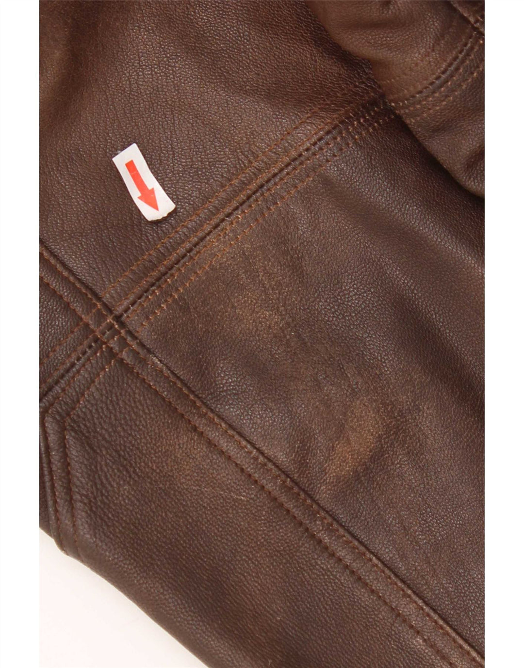 Vintage Herren Lederjacke UK 38 Mittelbraun