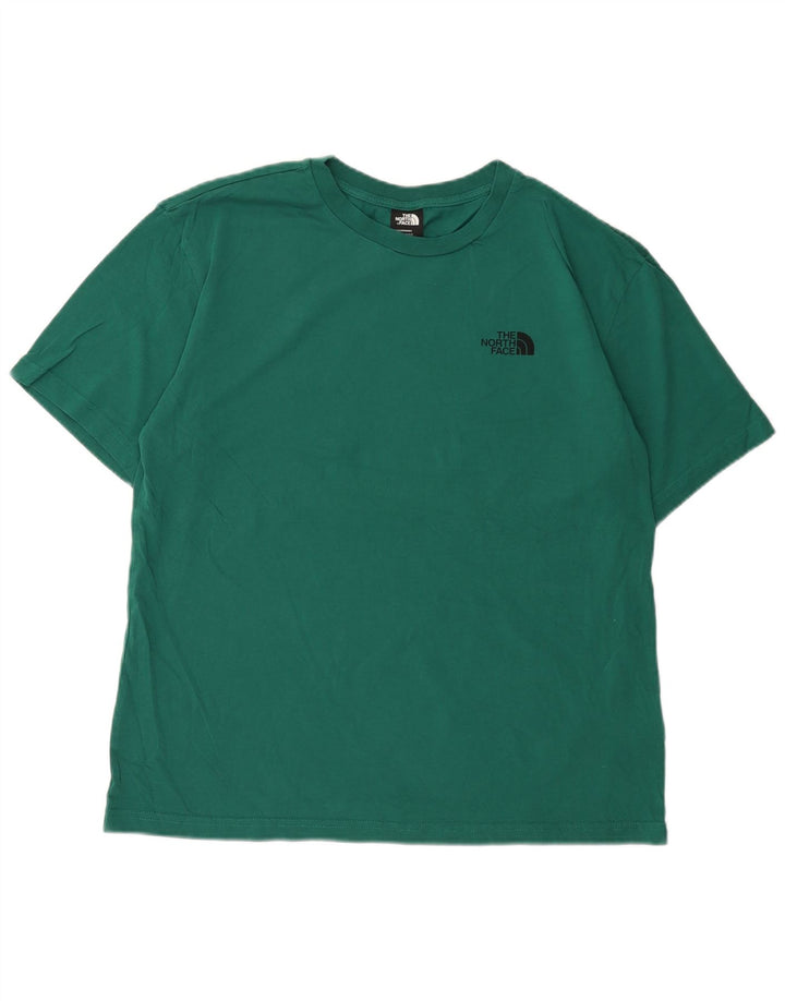 The North Face Herren-T-Shirt mit Grafik, mittelgrüne Baumwolle