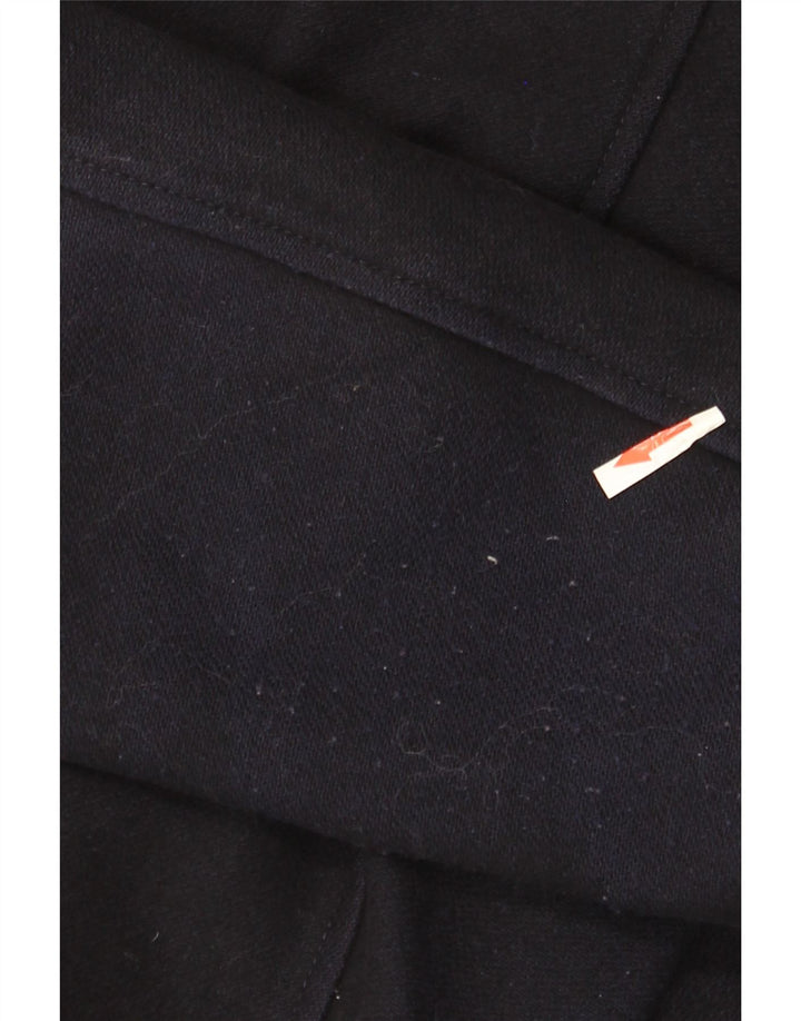 Vintage Damen Bomberjacke UK 14 Medium Marineblau