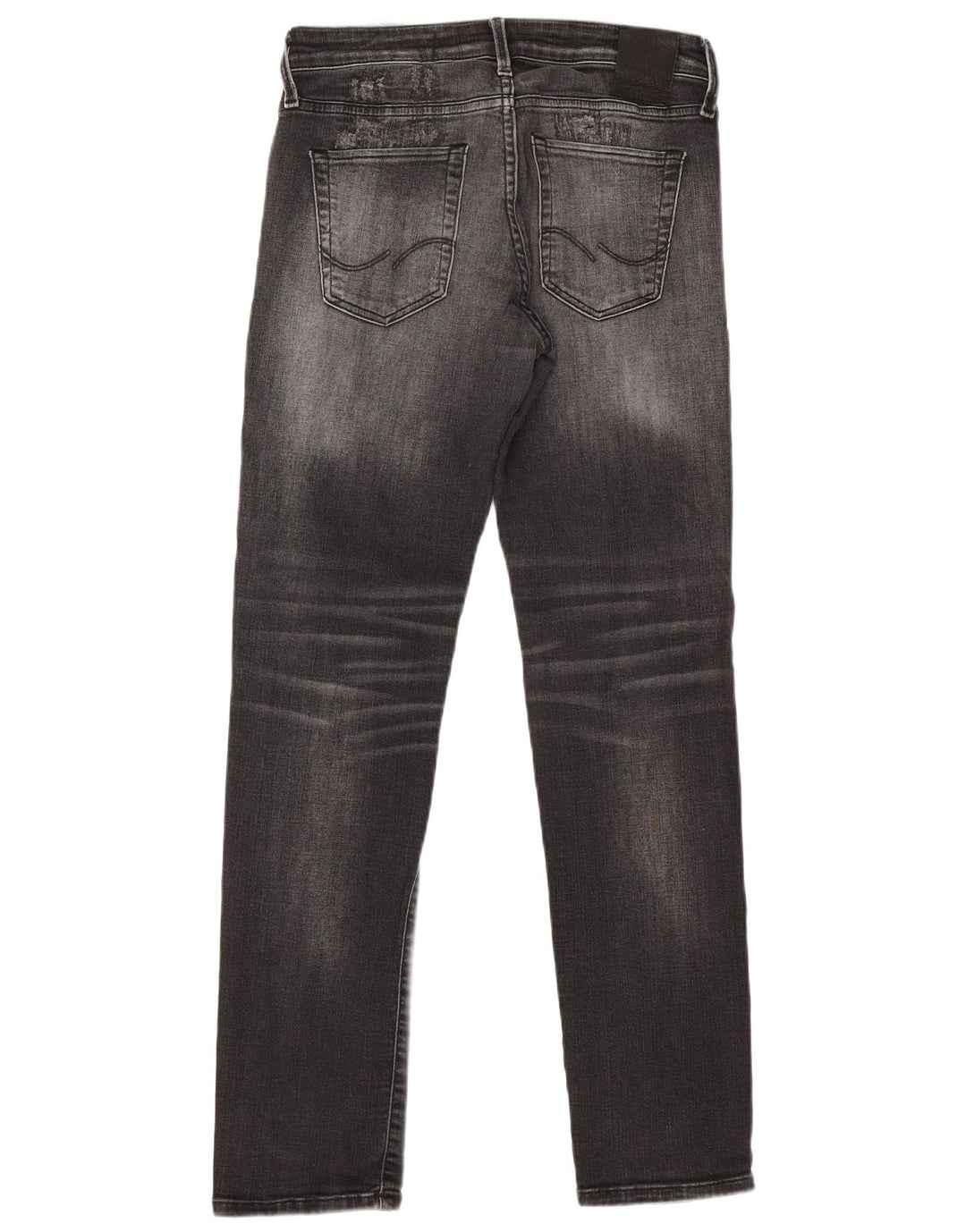 Jack & Jones Herren GLENN Distressed Slim Jeans W30 L32 Graue Baumwolle