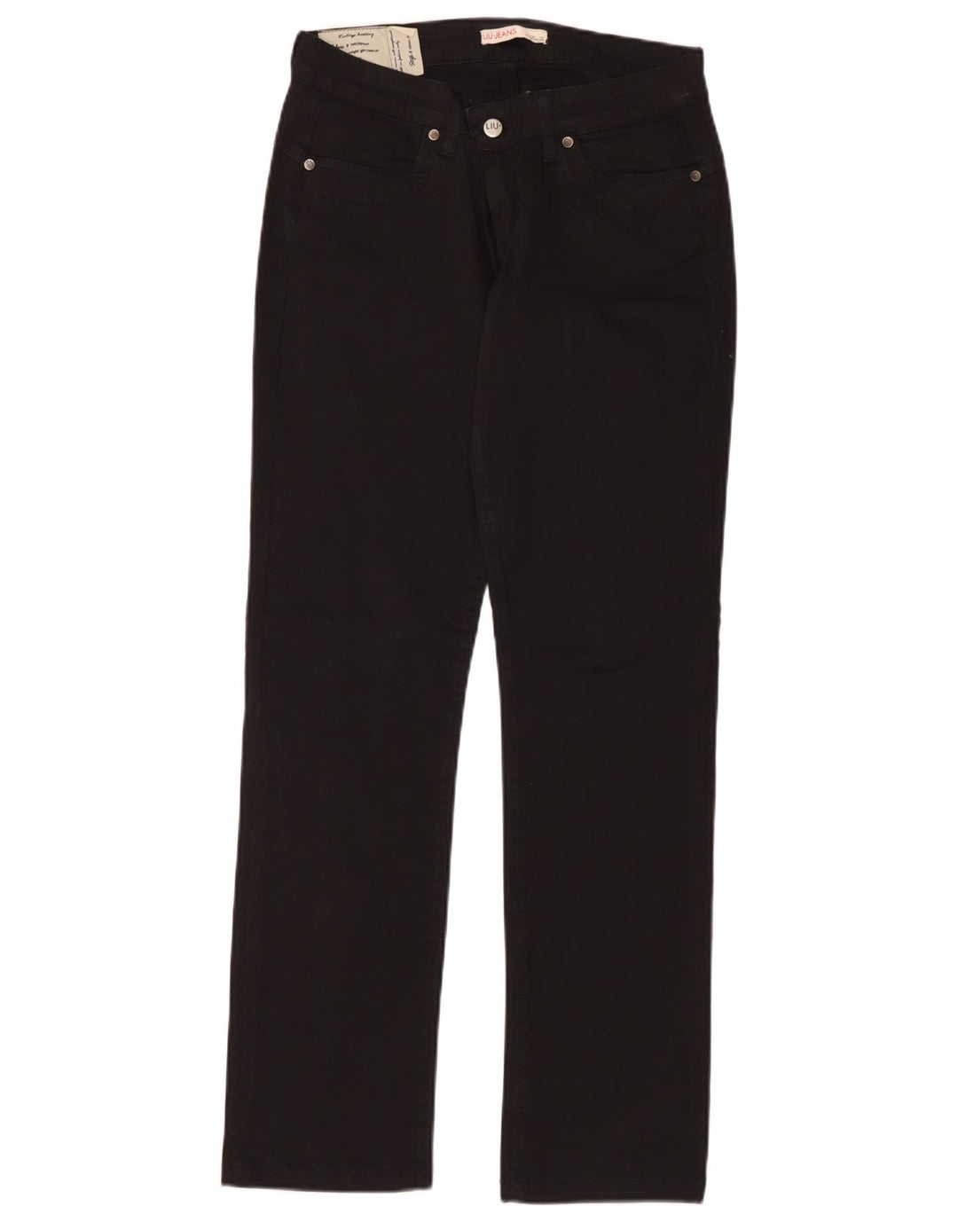Liu Jo Damen Straight Jeans W30 L30 Schwarz