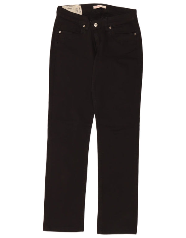 Liu Jo Damen Straight Jeans W30 L30 Schwarz
