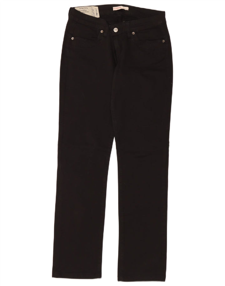 Liu Jo Damen Straight Jeans W30 L30 Schwarz