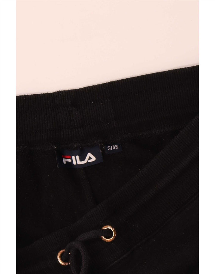 Fila Herren-Trainingshose, Jogginghose, Größe S, Schwarz, Polyester